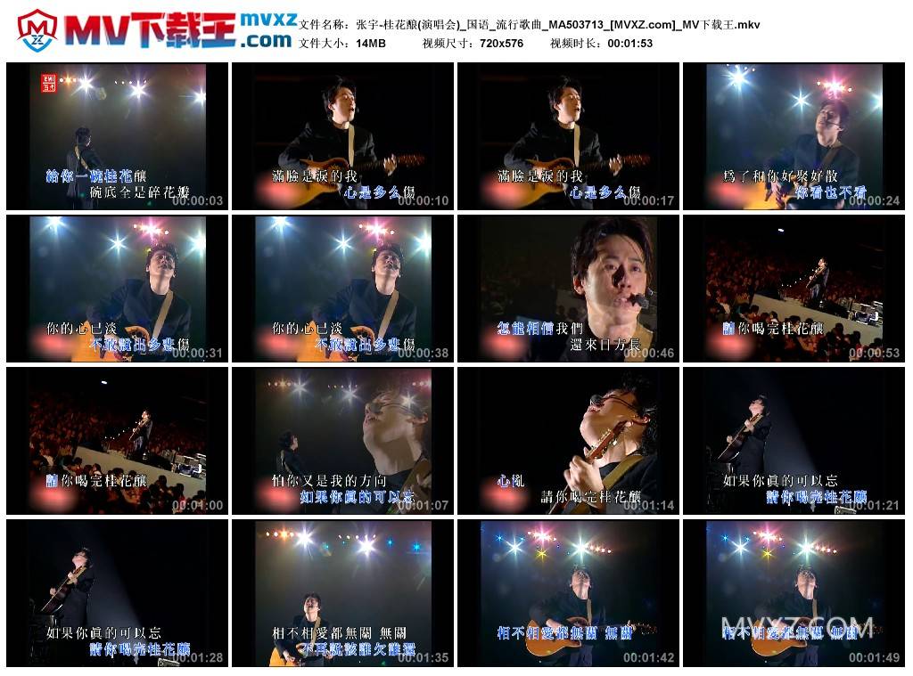 张宇-桂花酿(演唱会)_国语_流行歌曲_MA503713